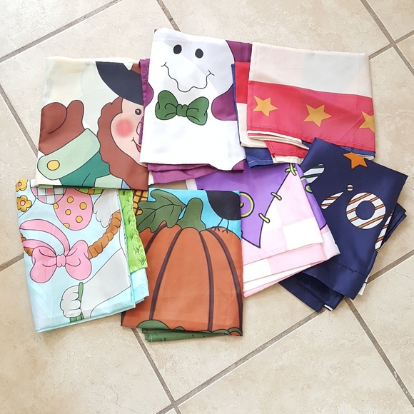 Other - Set of 7 seasonal garden flags, perfect condition.